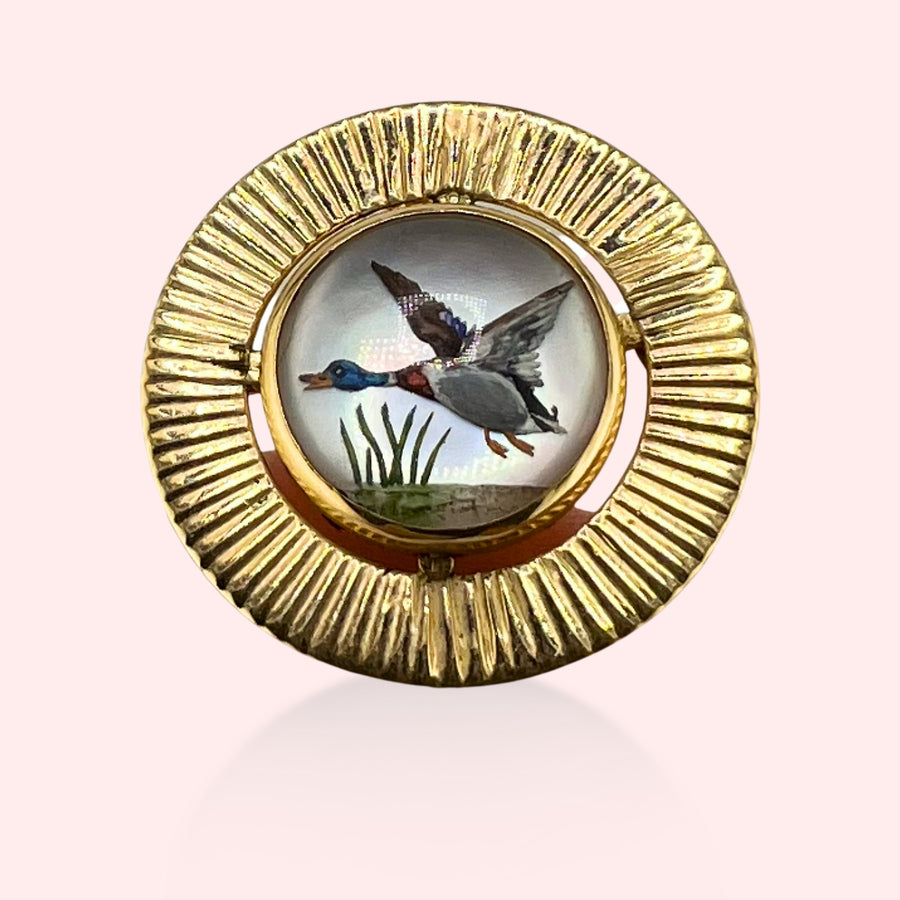 Essex Crystal Duck Pin and Pendant