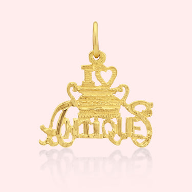 'I Love Antiques' Charm