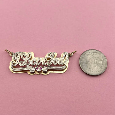 I Love You 3D Nameplate