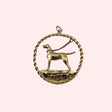 Dog on Leash Medallion
