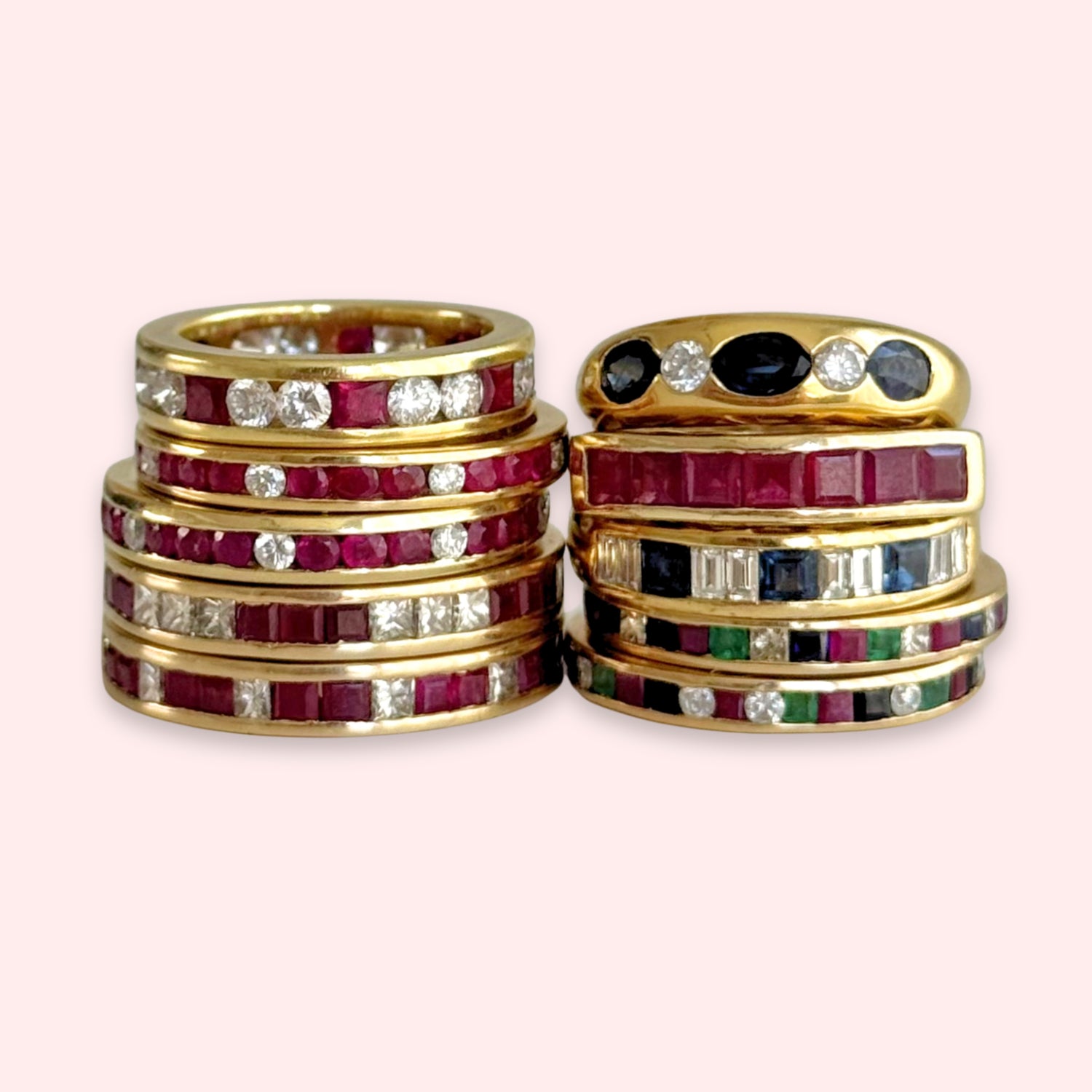 Gemstone Stacking Bands