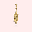 Elongated Star of David Charm
