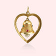 Wedding Bell Heart Pendant