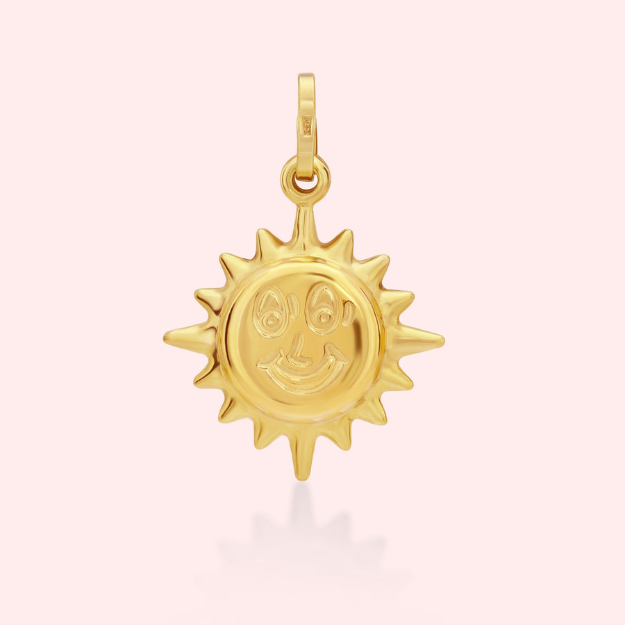 Smiling Sun Charm