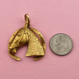 Large 1968 Engraved Horse Pendant