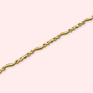XO Heart Link Bracelet