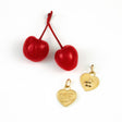 Cherry Coke Double-Sided Heart Charm
