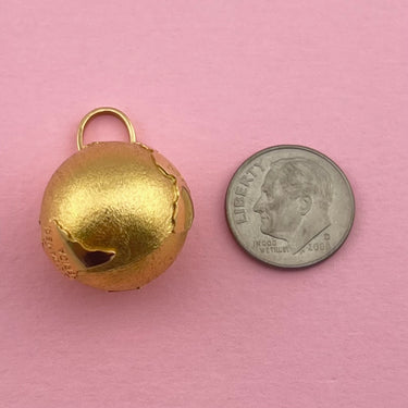 Engraved Globe Pendant