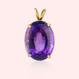Geometric Fancy Cut Amethyst Pendant