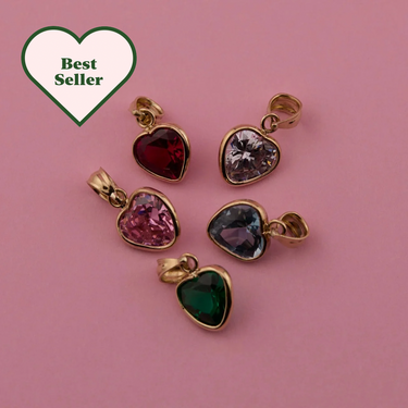 Bezel Set Heart Pendant