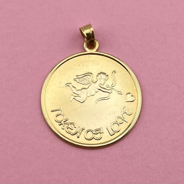 'Token of Love' Cupid Medallion