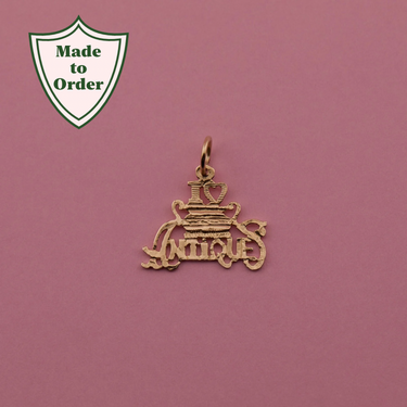 'I Love Antiques' Charm