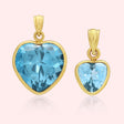 Bezel Set Heart Pendant
