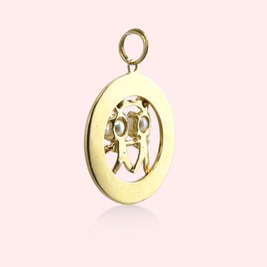 "May We Love and Long As We Live" Lovebirds Medallion