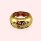 22k and Diamond Bombe Ring by Zolotas