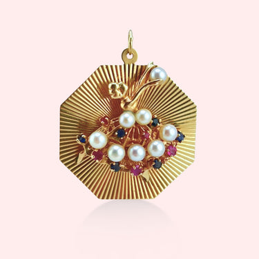 Gemstone Ballerina Pendant