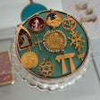1932 Mother Mary Medallion with Enamel and Shell
