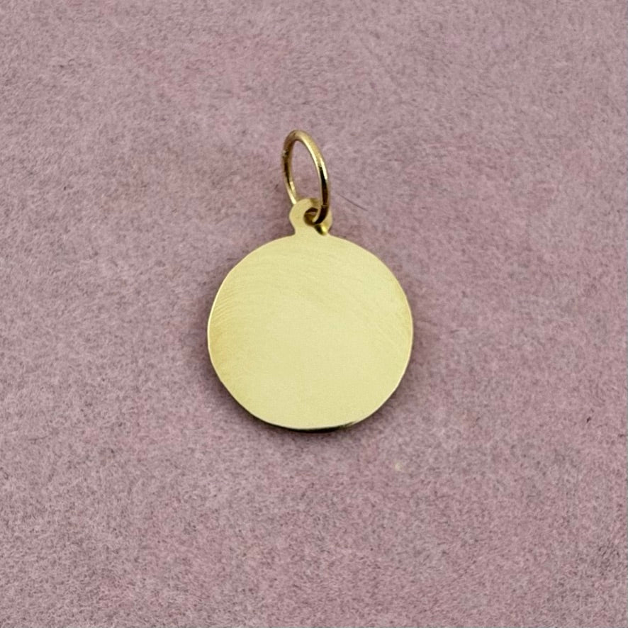 Engravable Circle Pendant