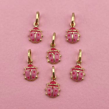 Pink Ladybug Charm