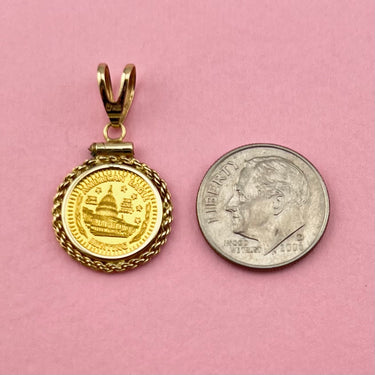 American Eagle 24k Coin Pendant