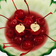 Cherry Coke Double-Sided Heart Charm