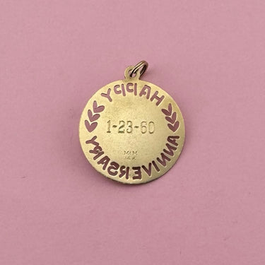 Happy Anniversary Rose Medallion