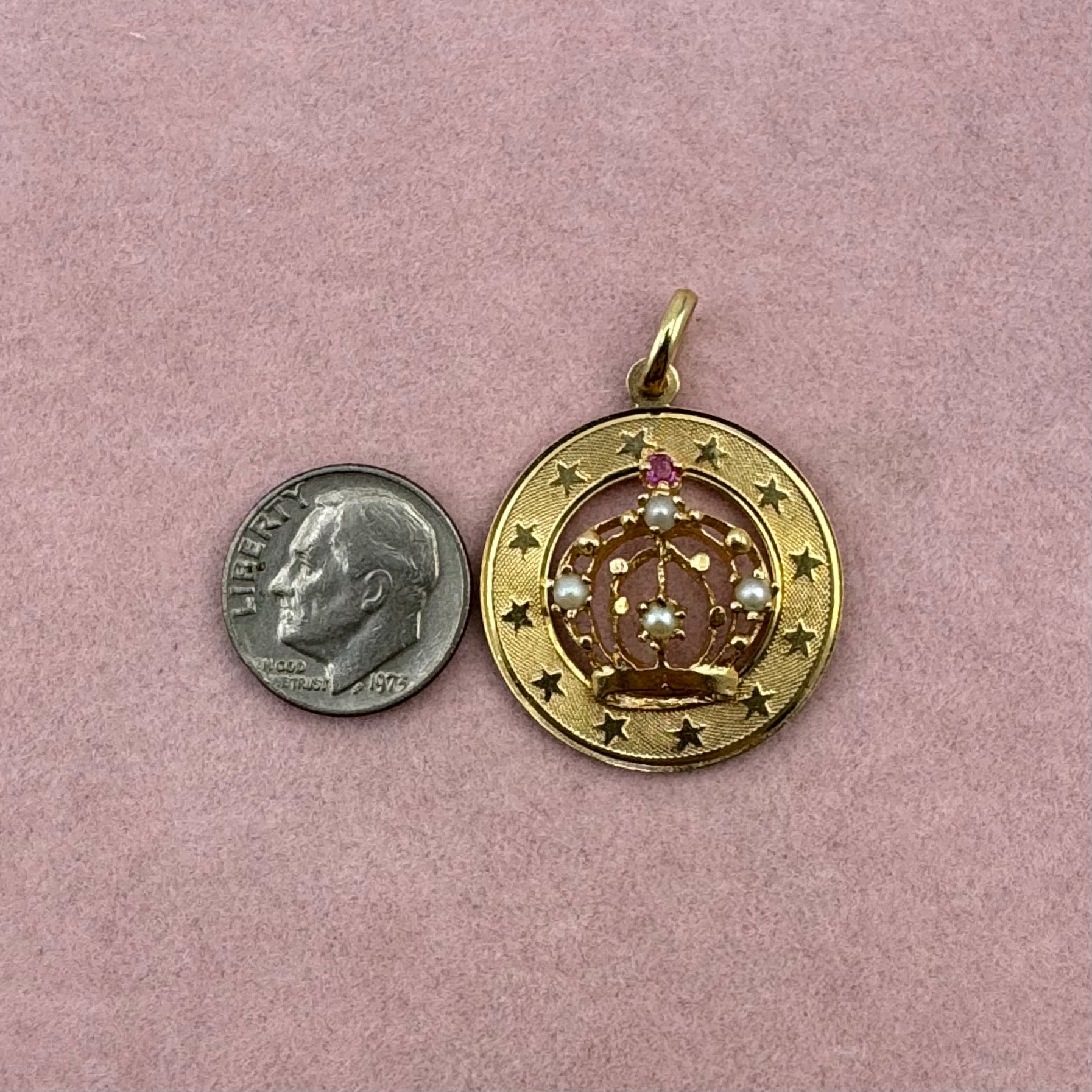 Crown Medallion with Stars