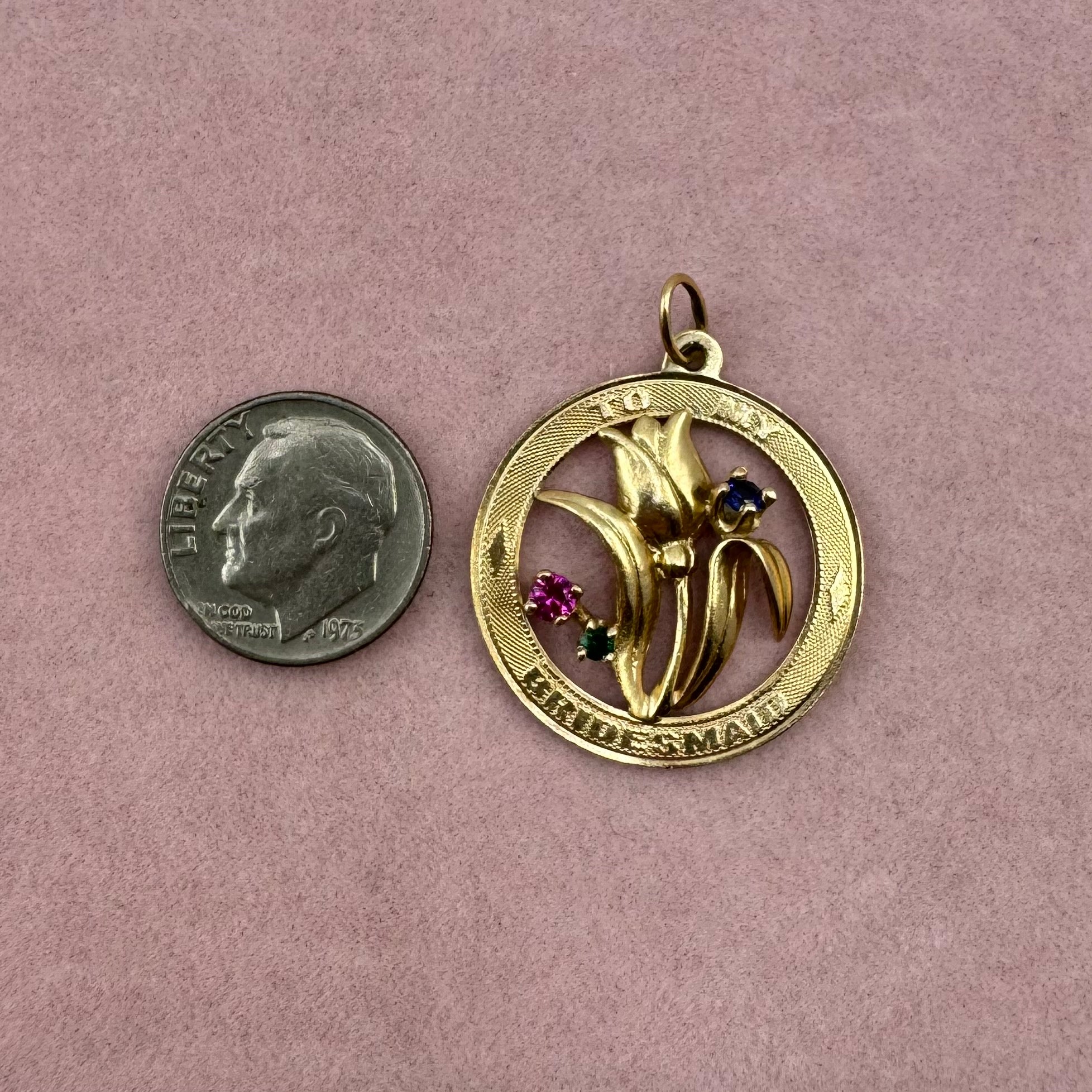 'To My Bridesmaid' Tulip Medallion