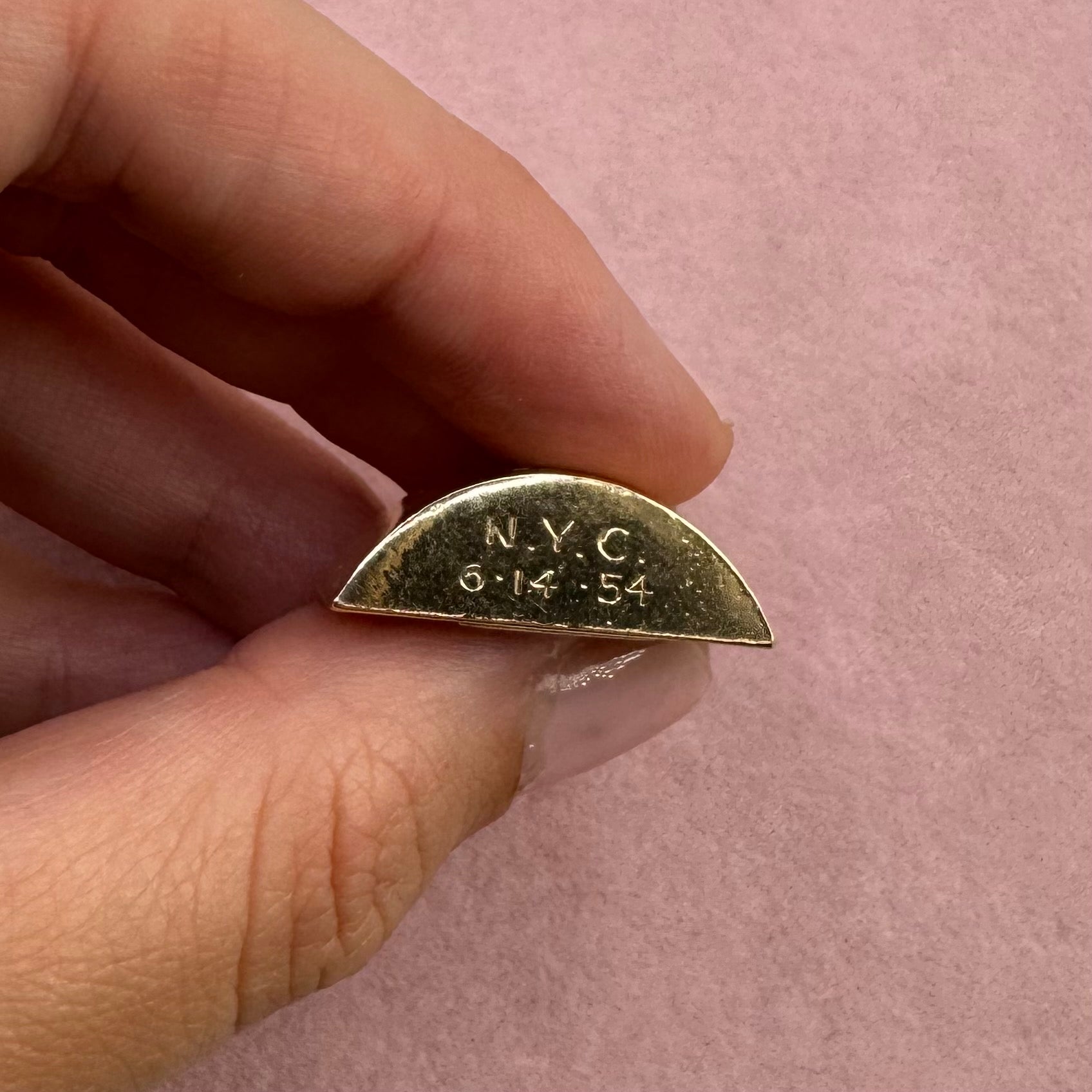 1954 NYC Skyline, St. Patrick's Cathedral Pendant