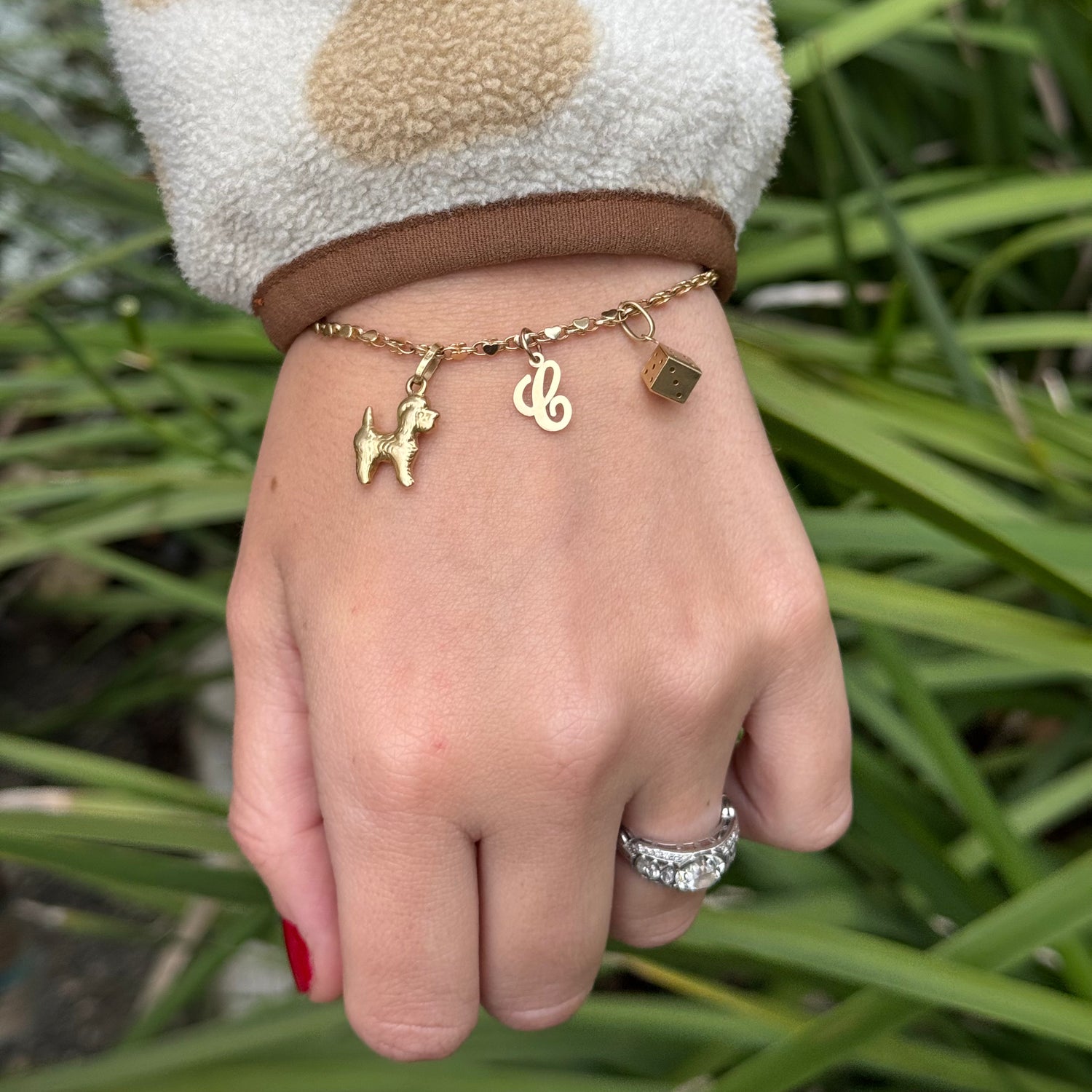 Heart Link Bracelet with ID Bar