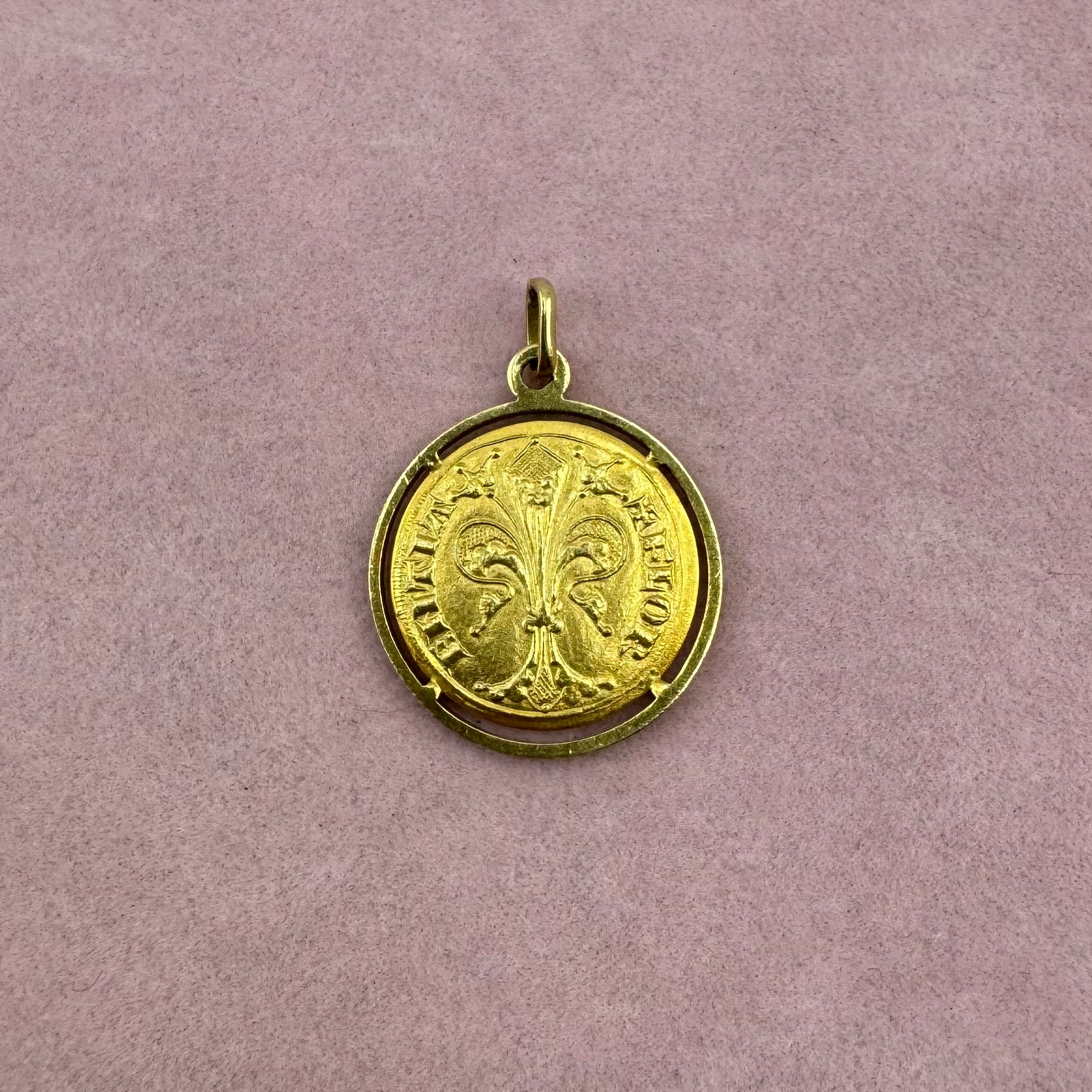 Florentine Florin Coin Pendant