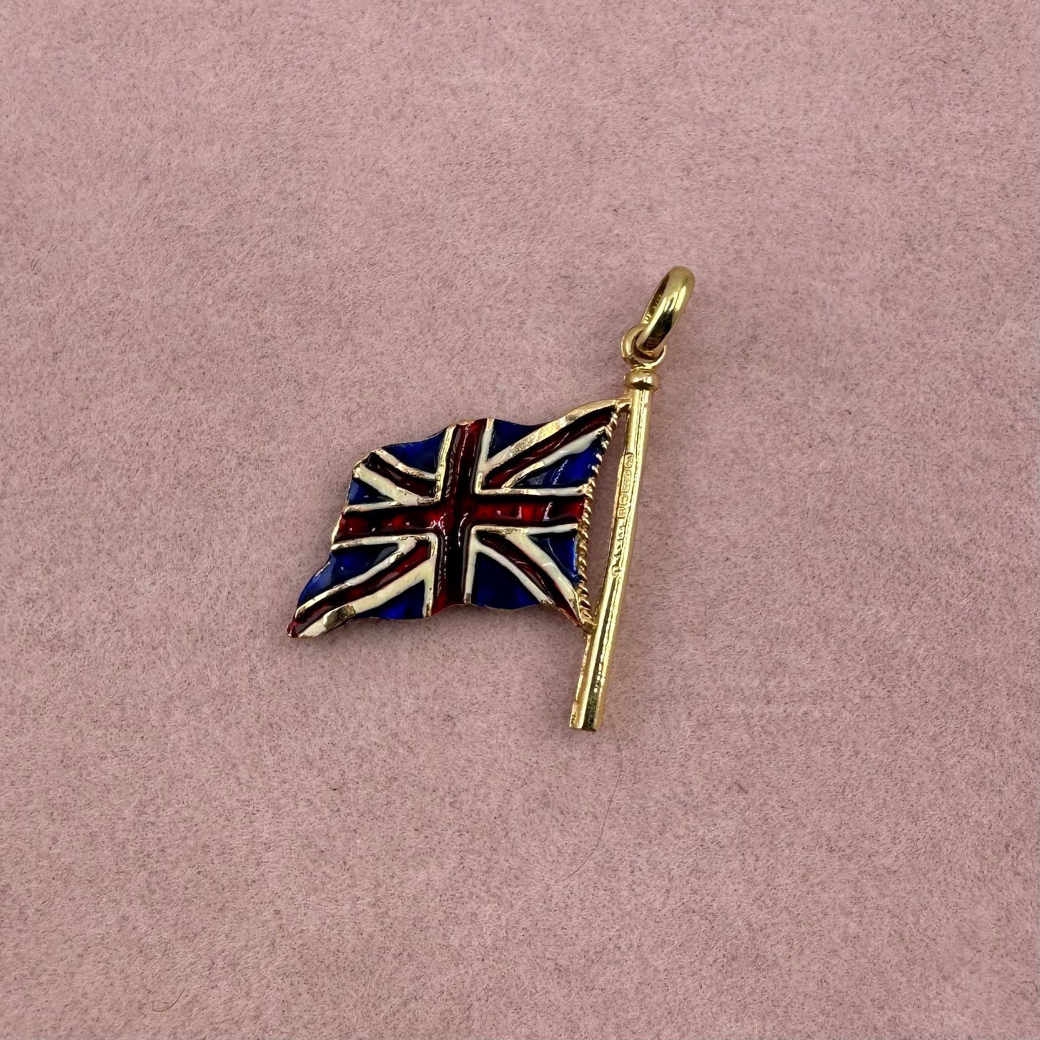 Enamel Union Jack Flag