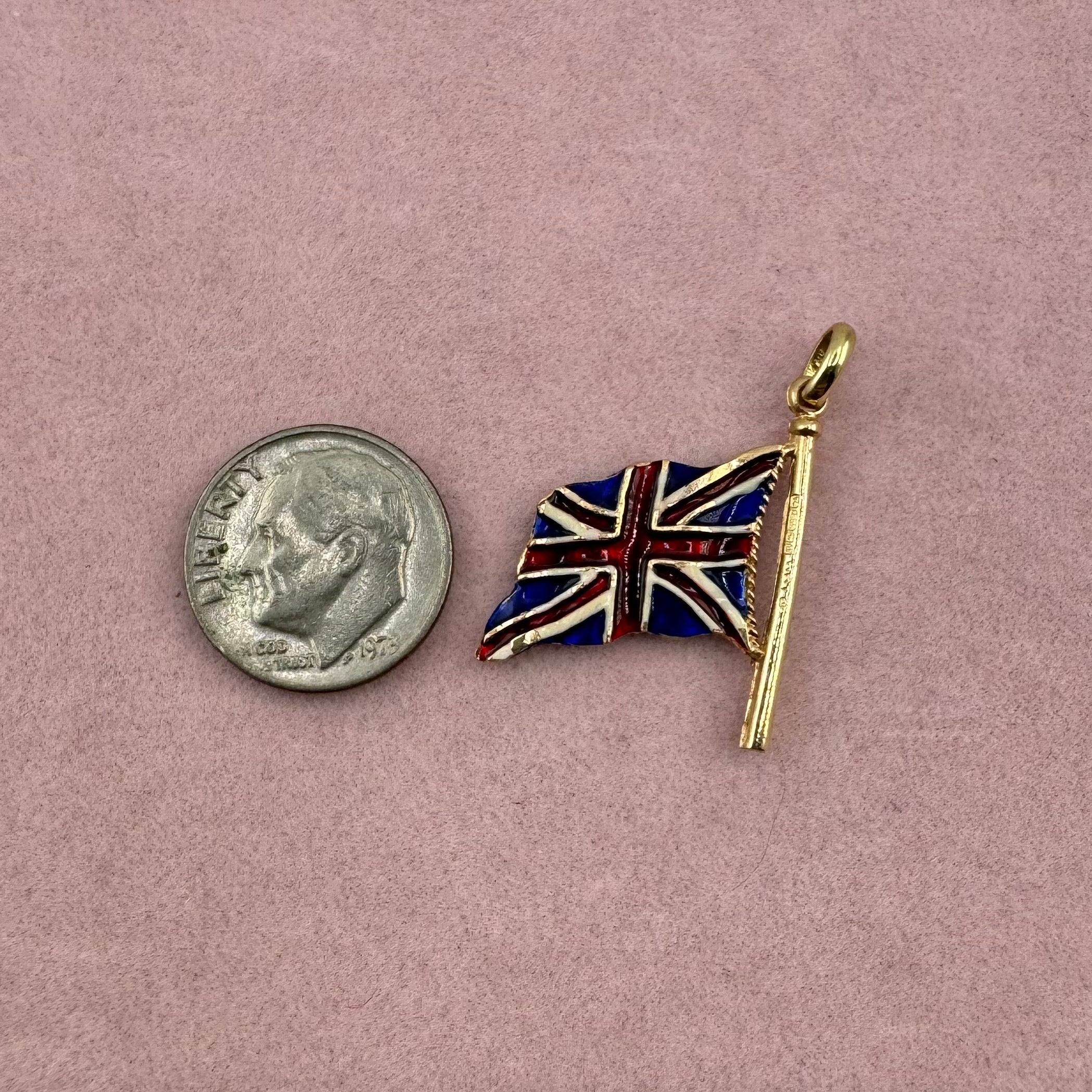 Enamel Union Jack Flag