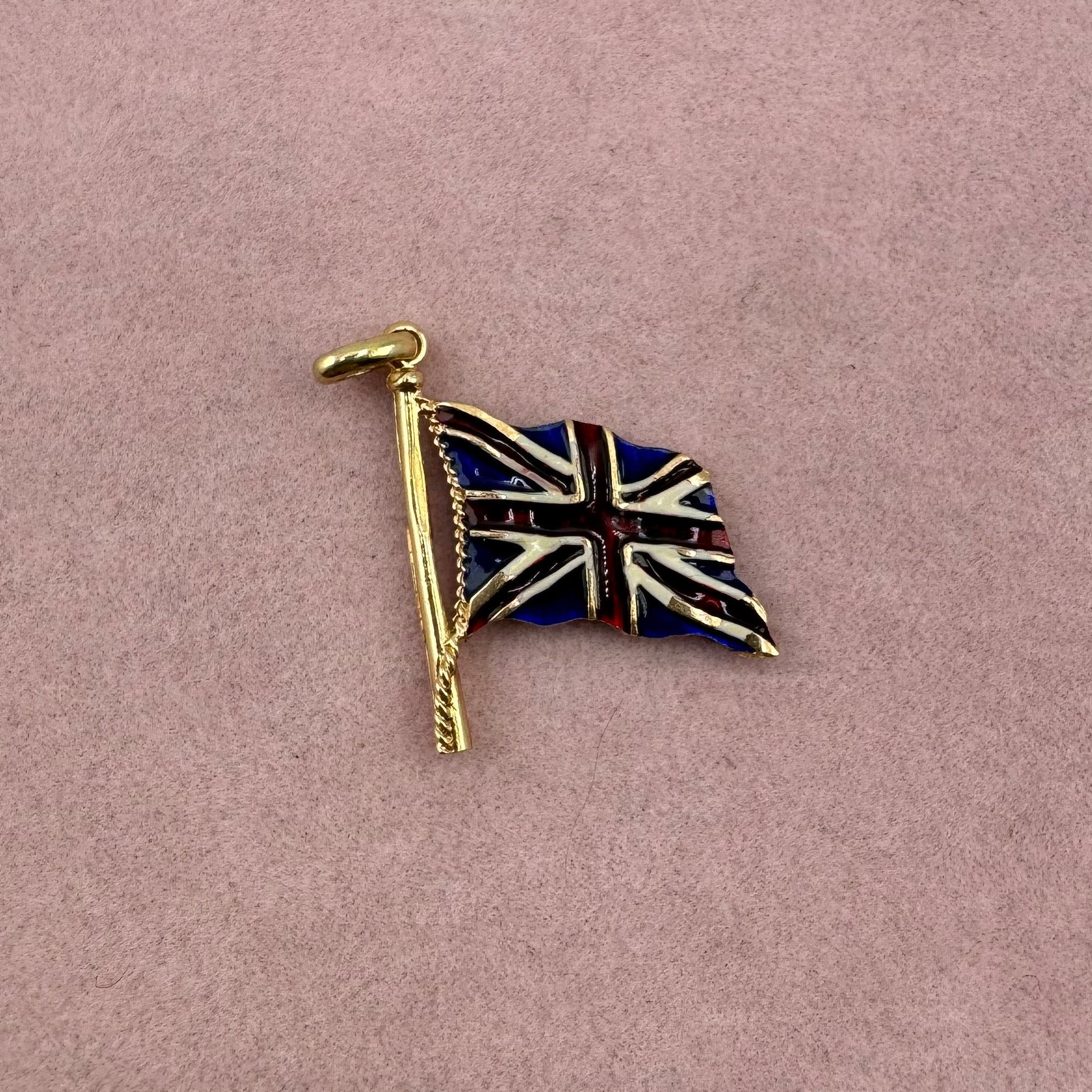 Enamel Union Jack Flag