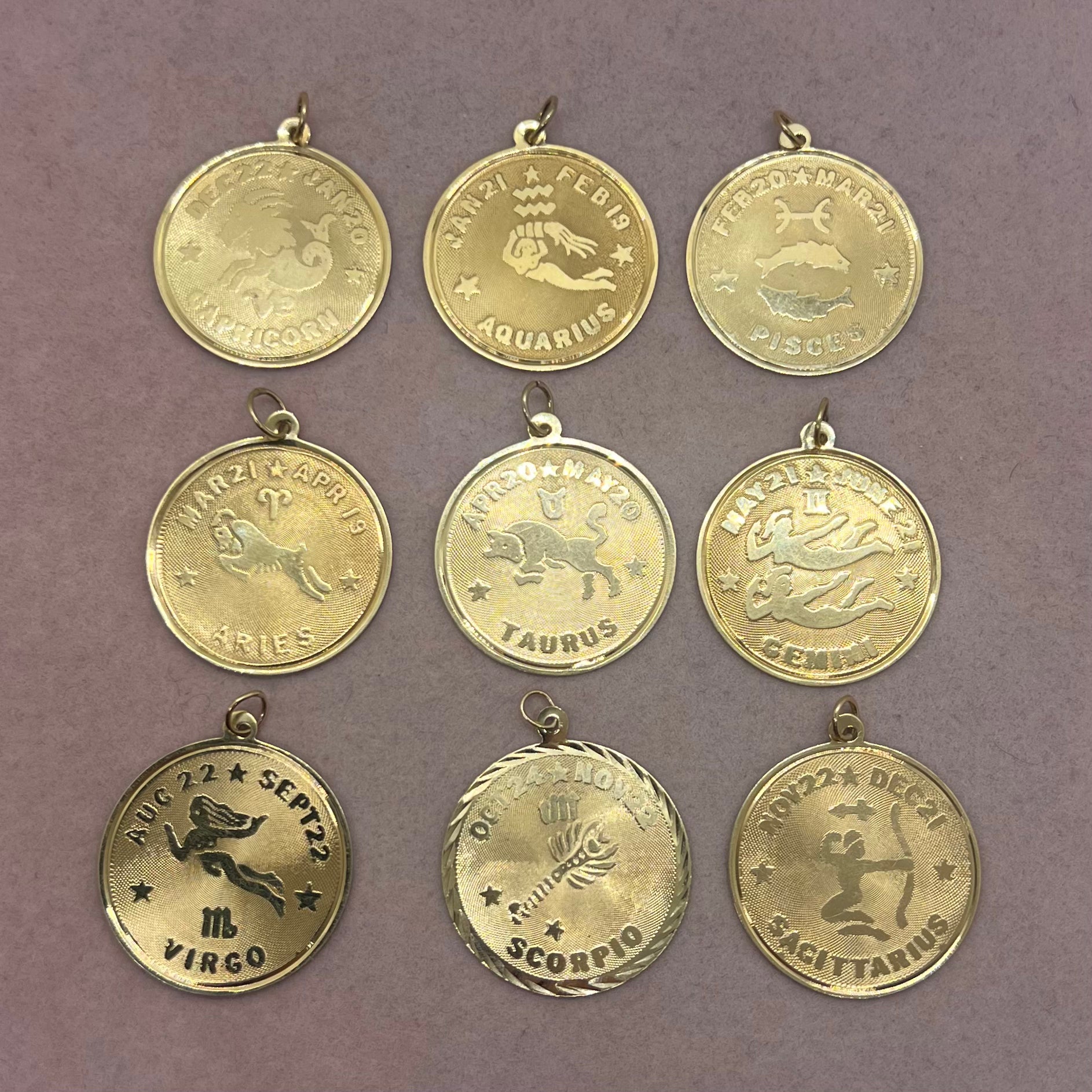 Large Zodiac Medallions