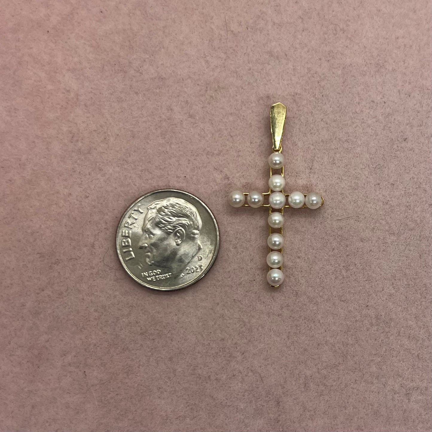 Pearl Cross Pendant