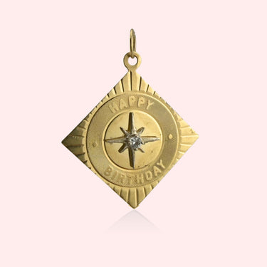 Happy Birthday Pendant with Star