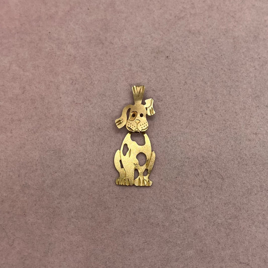 Spotted Dog Charm With Moving Head