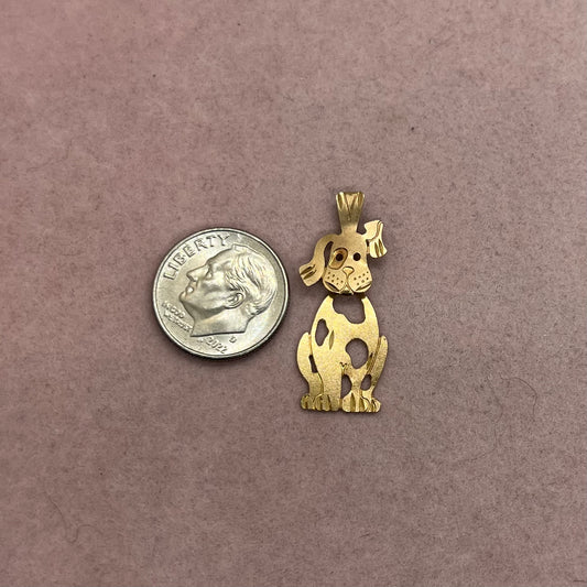 Spotted Dog Charm With Moving Head