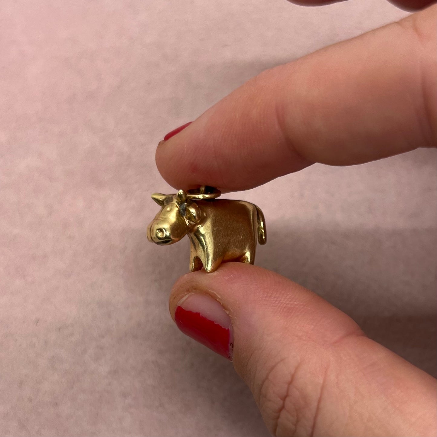 Solid Cow Pendant