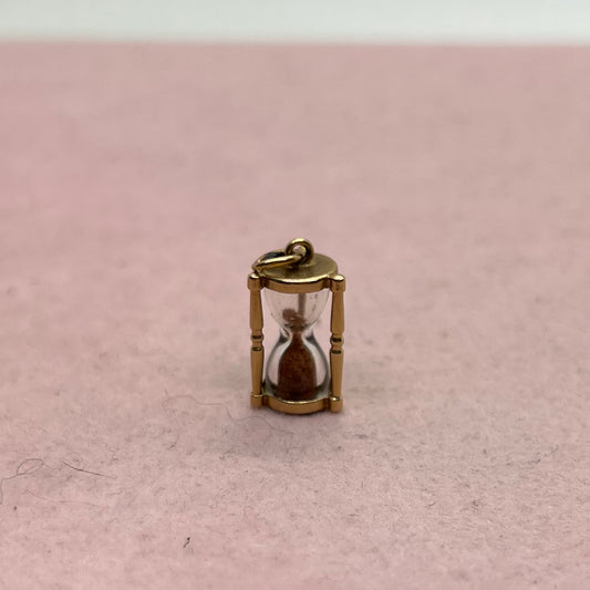 Hourglass Charm With Red Sand