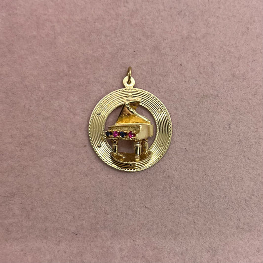 Piano Medallion With Topaz