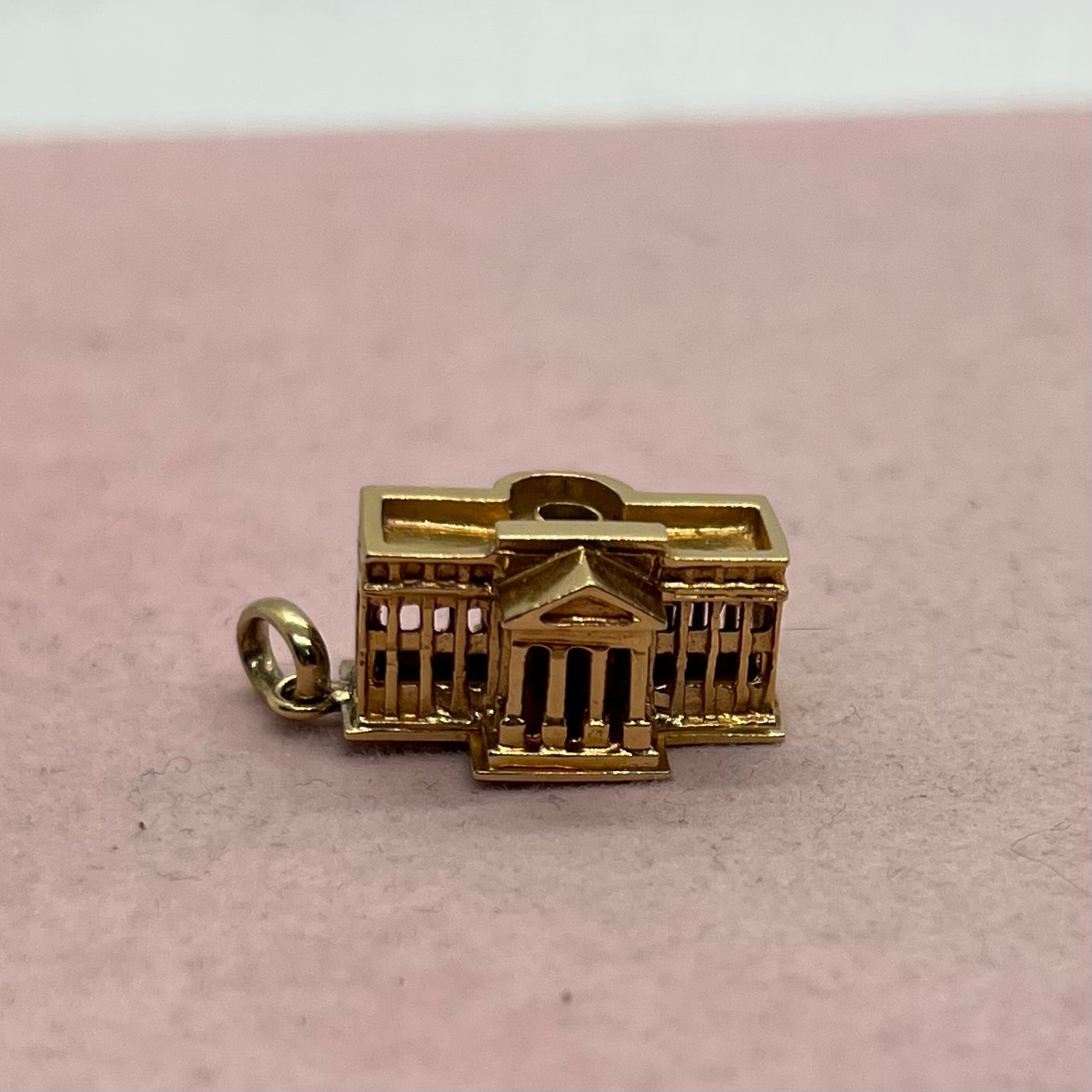 White House Pendant With Stanhope Lens and Microphotograph of DC Monuments