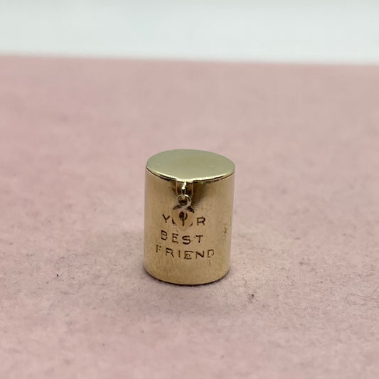 'Your Best Friend' Container With Heart Padlock
