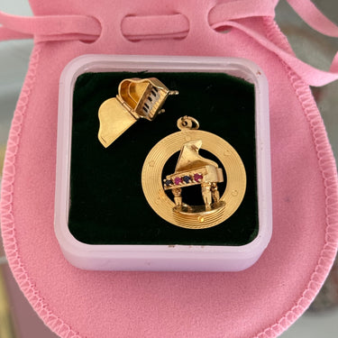 Articulated Piano Charm with Enamel