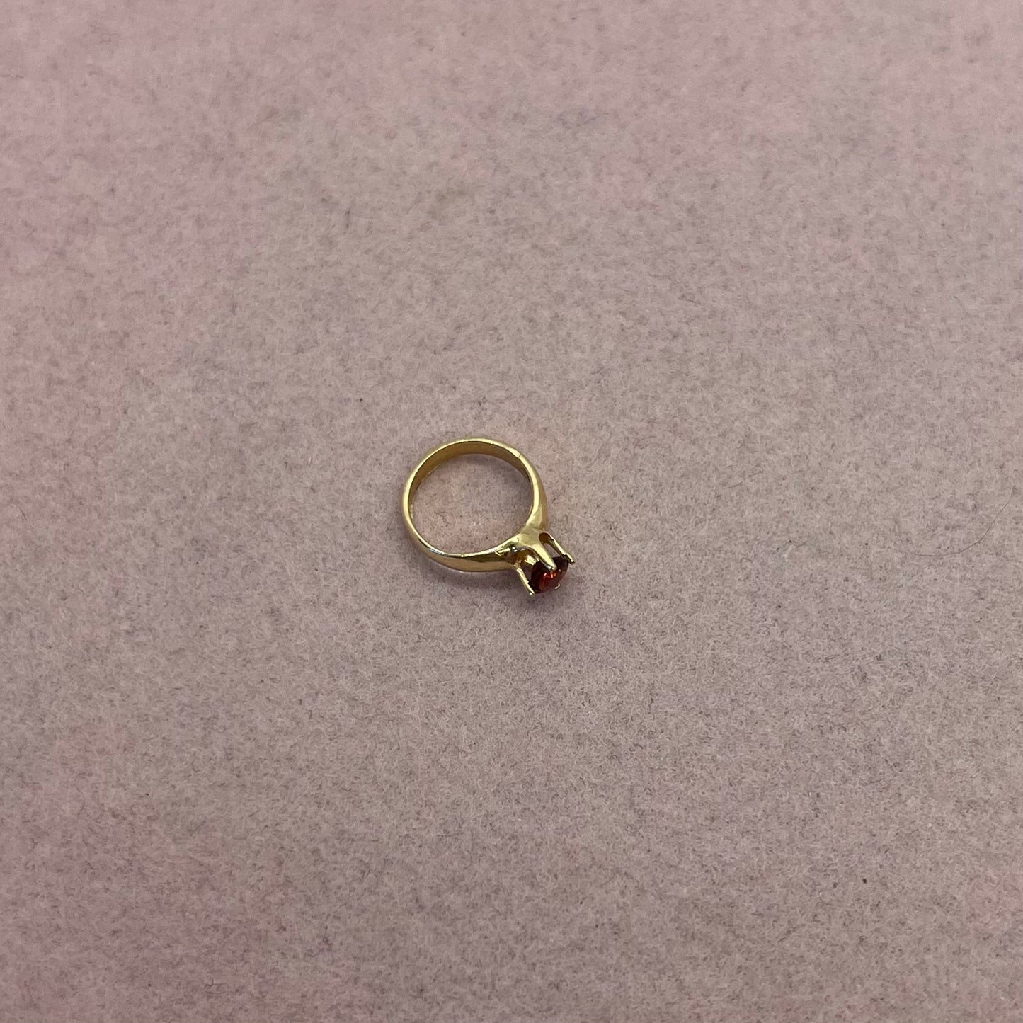 Mini Garnet Ring Charm