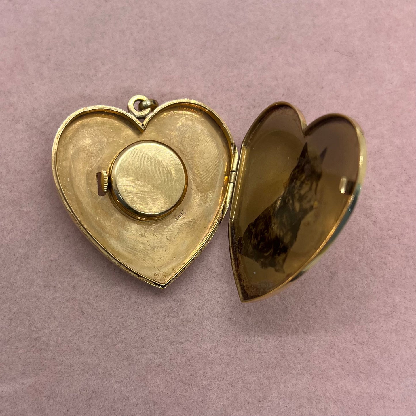 1940 Heart Locket and Clock