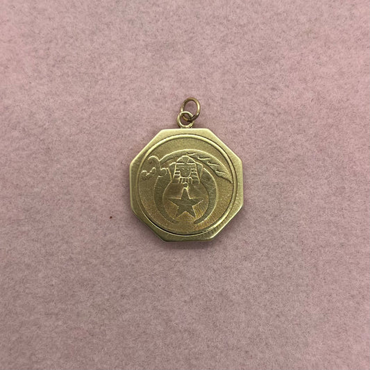 1918 Shriners Octagonal Locket