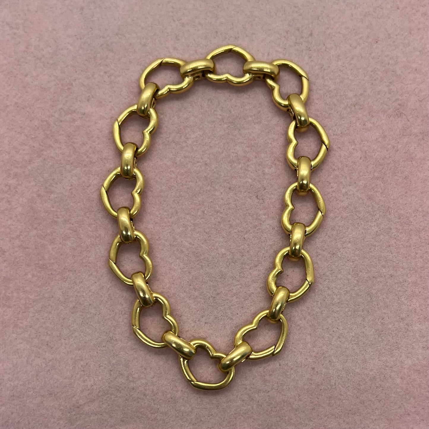 Heart Link Charm Bracelet by Aaron Basha