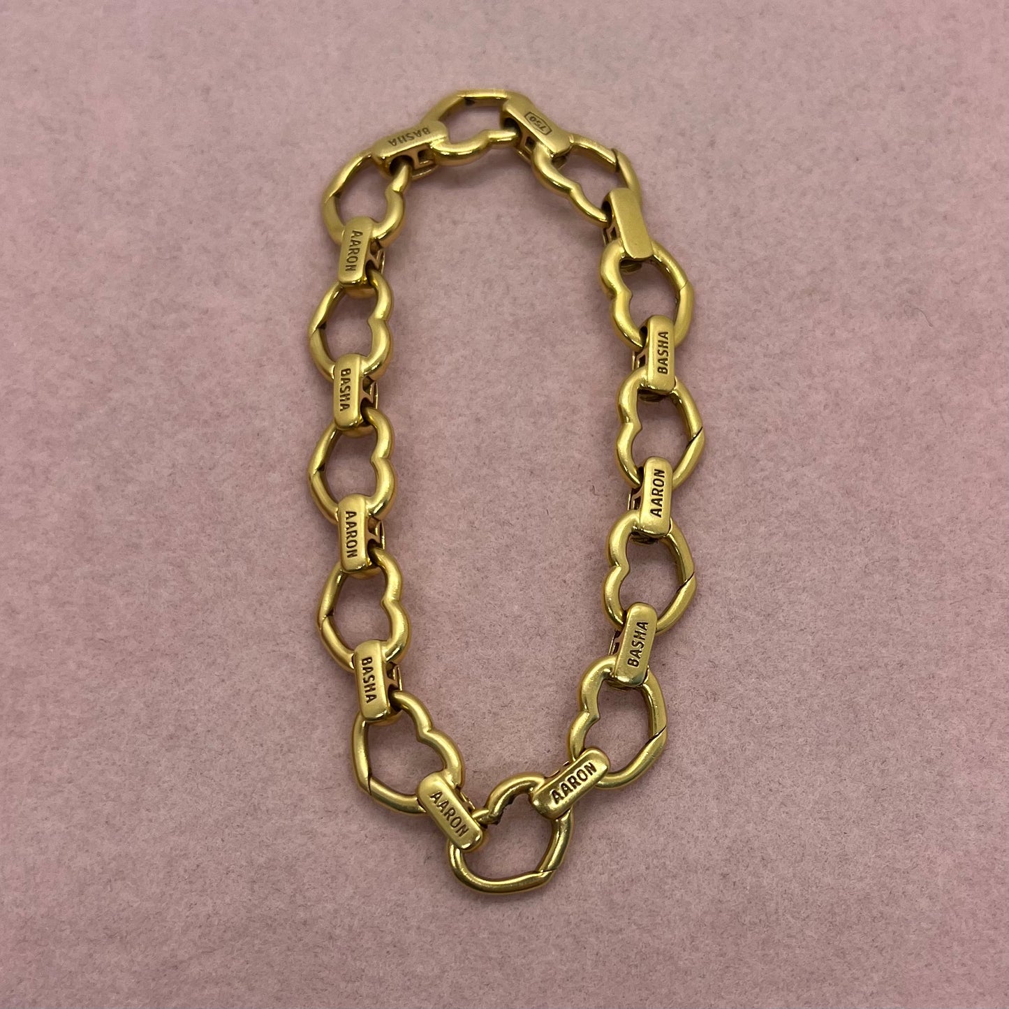 Heart Link Charm Bracelet by Aaron Basha